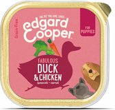 11x Edgard & Cooper Kuipje Vers Vlees Puppy Eend - Kip 150 gr