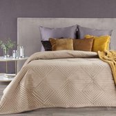 Luxe bed_deken_Brulo_Polyester_sprei_170x210 cm_Gewicht-260+120+65 GSM__beige