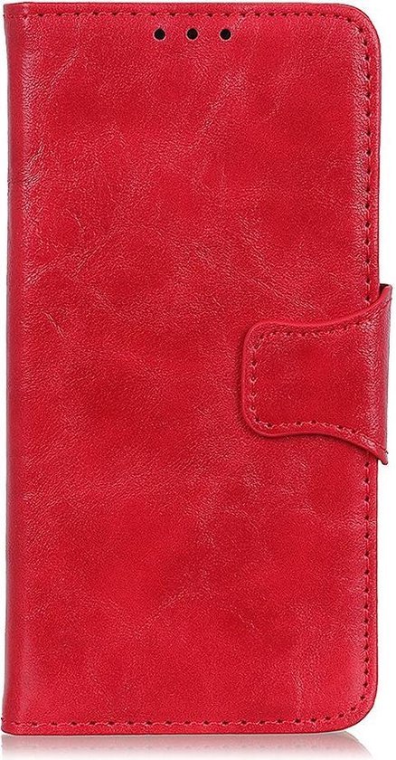 Shop4 - Geschikt voor Samsung Galaxy A21s Hoesje - Wallet Case Cabello Rood