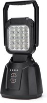 Ledsrock® LED Oplaadbare Werklamp/Bouwlamp - Breedstraler - Schijnwerper - Klusverlichting - 16 Watt - Incl. 220v Lader + Autolader