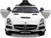 Mercedes AMG SLS Elektrische Kinderauto - Accu Auto - Sterke Accu - Afstandbediening - Wit