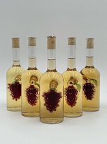 JMP Gifts® - Druif midden in een fles - 0,10L - Glazen beeld - Decoratie - Cadeau - Gift - Wijnfles - Wijn - Sierstuk - Glaswerk - Moederdag - (KLEIN)