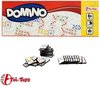 Afbeelding van het spelletje Domino - Reisspel - Mini - Pocketspel - Dominospel - 28 stenen - Domino kleur - 2-4 personen - Onderweg - Schoencadeautjes