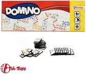 Domino - Reisspel - Mini - Pocketspel - Dominospel - 28 stenen - Domino kleur - 2-4 personen - Onderweg