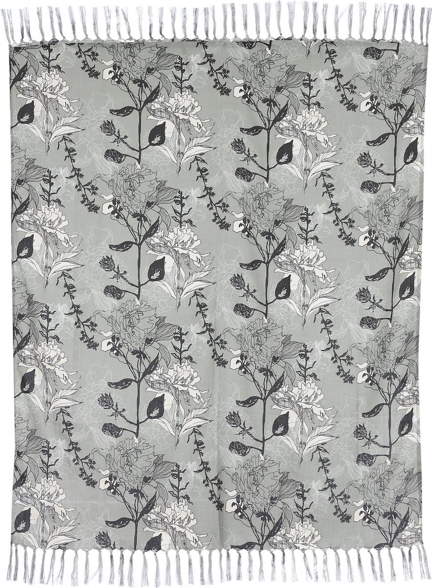 Mica Decorations Plaid Floria 150 X 130 Cm Plastic Groen