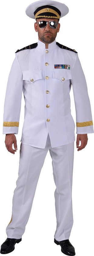 Kapitein & Matroos & Zeeman Kostuum | Admiraal Bananen Republiek Dictator | Man | XXL | Carnaval kostuum | Verkleedkleding
