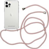 iMoshion Backcover met koord iPhone 12 Pro Max hoesje - Rosé Goud