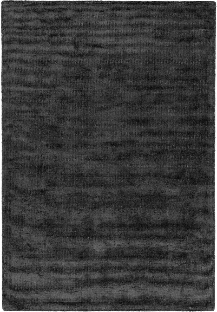 Easy Living - Reko-Rug-Charcoal Vloerkleed - 160x230  - Rechthoek - Laagpolig Tapijt - Modern - Antraciet, Zwart