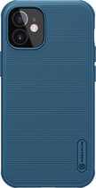 Nillkin - Hoesje geschikt voor Apple iPhone 12 Mini - Super Frosted Shield Pro - Back Cover - Blauw