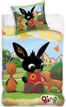 Bing Bunny Dekbedovertrek Puppy - Eenpersoons - 140  x 200 cm - Katoen