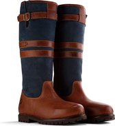 Travelin Dale - Vrouwen Outdoorlaarzen - Waterdicht & Gevoerd - Blauw Leer - Maat 36