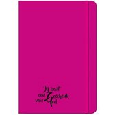 Schrijfboekje, Notitieboekje - Geschenk van God - A5 - Roze -  Uljo