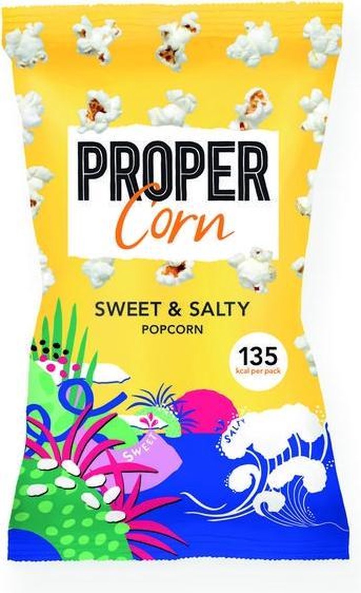 Propercorn Popcorn sweet & salty 30 gram
