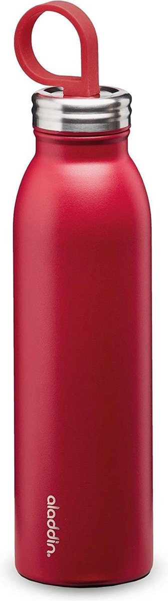 Aladdin Drinkfles Thermavac Chilled 550 Ml Rvs/rubber Rood