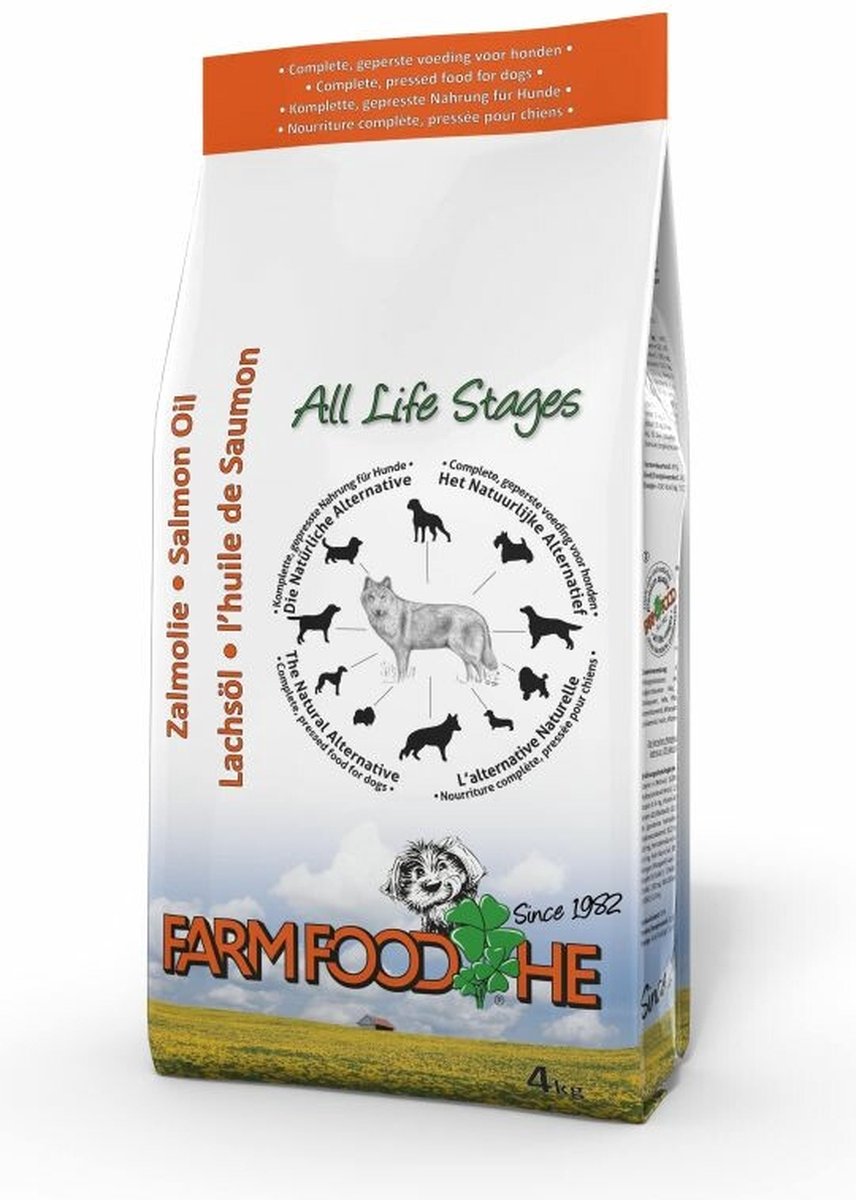 Farm Food HE met Schotse Zalmolie hondenvoer 4 kg