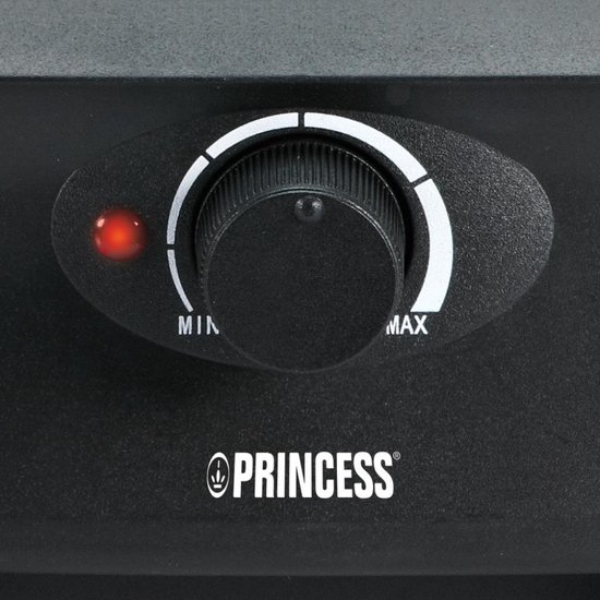 Princess Gourmetstel 162810 - Raclette Steengrill Party - 4 personen - 21 x 21 cm - Regelbare thermostaat - 600W - PFAS Vrij — afbeelding 3