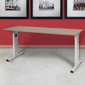 Schaffenburg Verstelbaar Bureau - 120x80 Havana Kersen - zwart frame