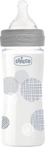 Chicco Zuigfles 240 Ml Polymeer/siliconen Grijs/transparant