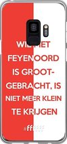 6F hoesje - geschikt voor Samsung Galaxy S9 -  Transparant TPU Case - Feyenoord - Grootgebracht #ffffff