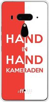 6F hoesje - geschikt voor HTC U12+ -  Transparant TPU Case - Feyenoord - Hand in hand, kameraden #ffffff