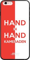 6F hoesje - geschikt voor iPhone 6s Plus -  Transparant TPU Case - Feyenoord - Hand in hand, kameraden #ffffff