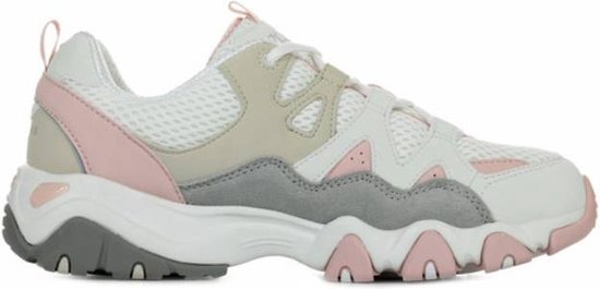 Skechers D'Lites 2 - Top Down wit roze sneakers dames - Maat 37 | bol.com