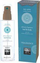 Feromonen Bed & Body Spray Voor Mannen - Amber & Japanse Mint - Shiatsu - Geurtjes