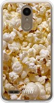 LG K10 (2018) Hoesje Transparant TPU Case - Popcorn #ffffff