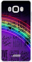 Samsung Galaxy J5 (2016) Hoesje Transparant TPU Case - Love is Love #ffffff