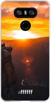 LG G6 Hoesje Transparant TPU Case - Rock Formation Sunset #ffffff