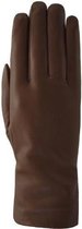 Leren handschoenen dames met wolmix voering model Dover Color: Espresso, Size: 7