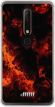 Nokia 6 (2018) Hoesje Transparant TPU Case - Hot Hot Hot #ffffff