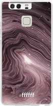 Huawei P9 Hoesje Transparant TPU Case - Purple Marble #ffffff