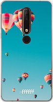 Nokia X6 (2018) Hoesje Transparant TPU Case - Air Balloons #ffffff