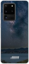 Samsung Galaxy S20 Ultra Hoesje Transparant TPU Case - Landscape Milky Way #ffffff