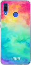 Huawei Nova 3 Hoesje Transparant TPU Case - Rainbow Tie Dye #ffffff