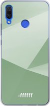 Huawei Nova 3 Hoesje Transparant TPU Case - Fresh Geometric #ffffff