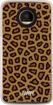 Motorola Moto Z Force Hoesje Transparant TPU Case - Leopard Print #ffffff