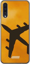 6F hoesje - geschikt voor Samsung Galaxy A50s -  Transparant TPU Case - Aeroplane #ffffff