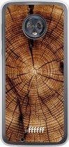 Motorola Moto G6 Hoesje Transparant TPU Case - Tree Rings #ffffff