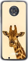 Motorola Moto G6 Hoesje Transparant TPU Case - Giraffe #ffffff