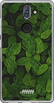 Nokia 8 Sirocco Hoesje Transparant TPU Case - Jungle Greens #ffffff