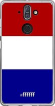 Nokia 8 Sirocco Hoesje Transparant TPU Case - Nederlandse vlag #ffffff