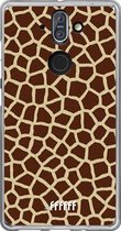 Nokia 8 Sirocco Hoesje Transparant TPU Case - Giraffe Print #ffffff