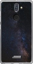 Nokia 8 Sirocco Hoesje Transparant TPU Case - Dark Space #ffffff