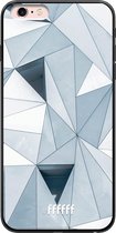 iPhone 6 Plus Hoesje TPU Case - Mirrored Polygon #ffffff