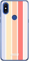 Xiaomi Mi Mix 3 Hoesje Transparant TPU Case - Vertical Pastel Party #ffffff
