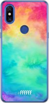 Xiaomi Mi Mix 3 Hoesje Transparant TPU Case - Rainbow Tie Dye #ffffff