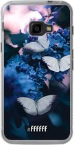 Samsung Galaxy Xcover 4 Hoesje Transparant TPU Case - Blooming Butterflies #ffffff