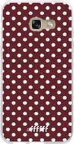Samsung Galaxy A3 (2017) Hoesje Transparant TPU Case - Burgundy Dots #ffffff
